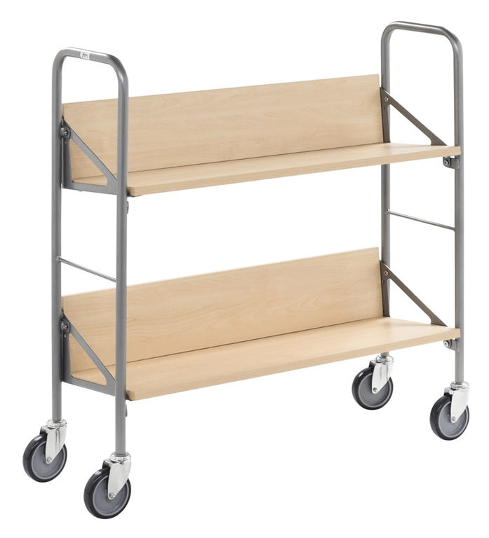 Steplift 2 shelf archive trolley