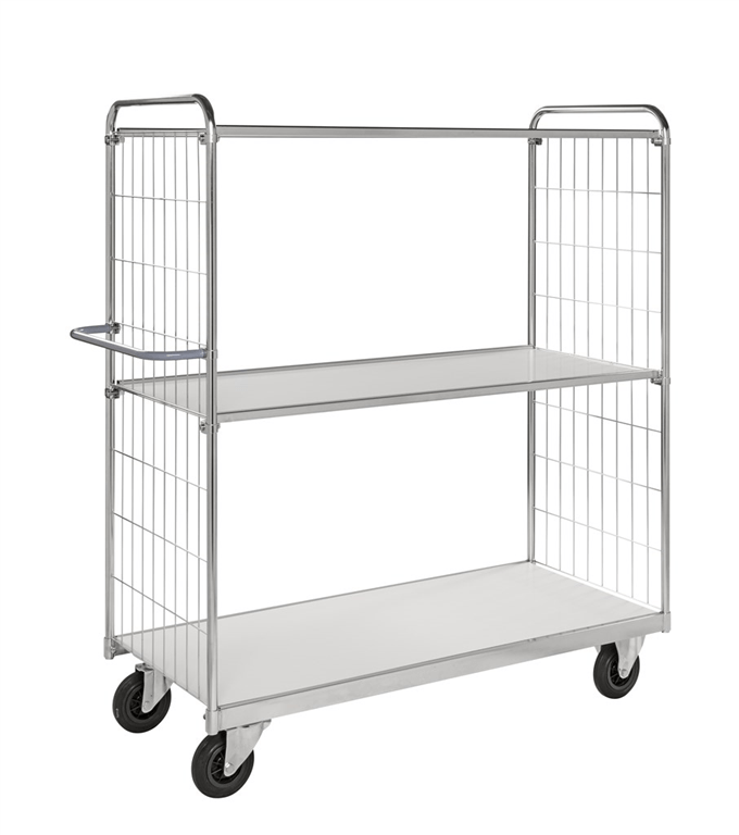 KM9000 3 shelf Steplift trolley